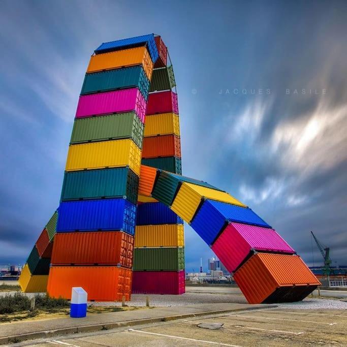 Appartement Perret Vue Sur Mer Le Havre Esterno foto